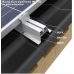 BAKS SMA 40/033, 890433, 40x330mm, 33cm, aluminium mounting rail for solar panels, 2mm EPDM elastomer coating