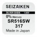 Seizaiken SEIKO 317, SR516SW, 1.55V watch battery, made in Japan