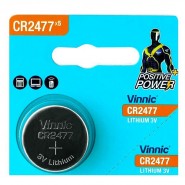 Vinnic CR2477 2477 3V 810mAh Lithium Battery, litija baterija 1 gab.